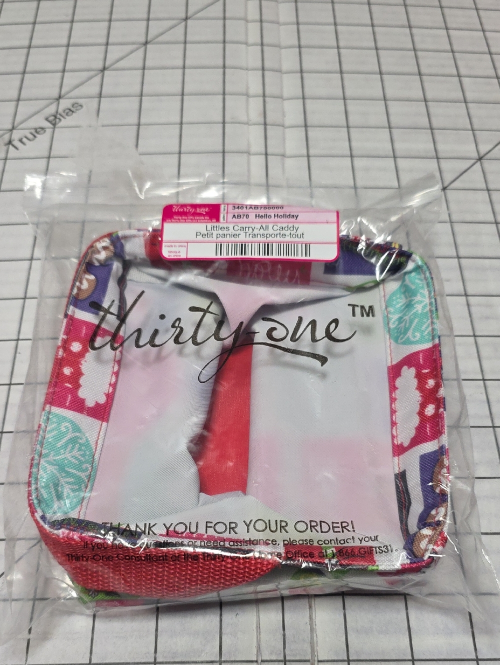 thirty-one Cool Cutie Littles Carry-All Caddy - Holiday Pattern Stamps NIP